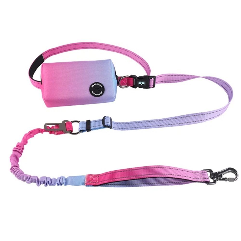 Hands Free Dog Leash with Zipper Pouch