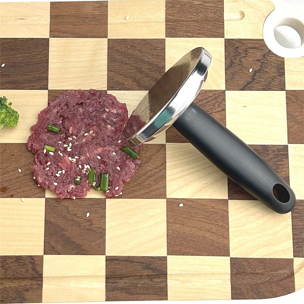 Meat Pounder Flattener, Easy-Grip Meat Tenderizer, Stainless Steel Meat Mallet view 2