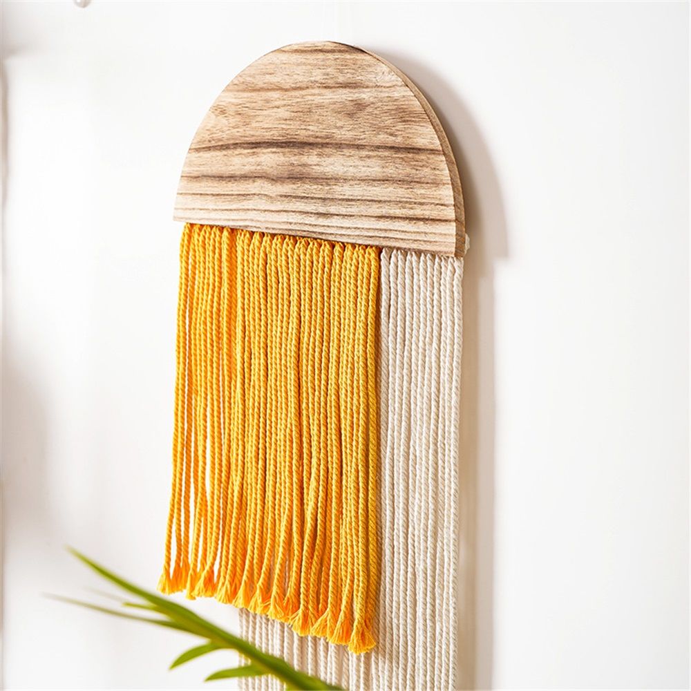Wall Hanging, Boho Woven Tapestry, Modern Tassel Wall Decor, Handmade Wall Art view 3