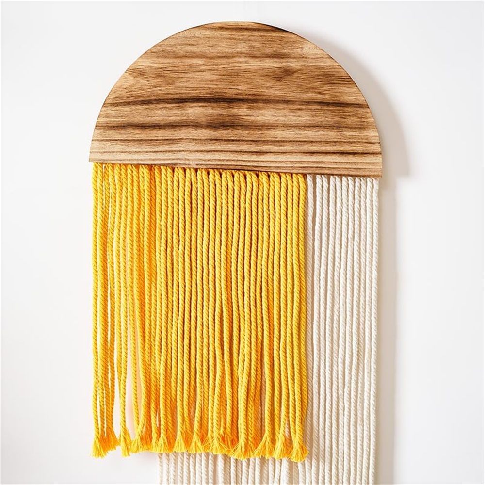 Wall Hanging, Boho Woven Tapestry, Modern Tassel Wall Decor, Handmade Wall Art view 5