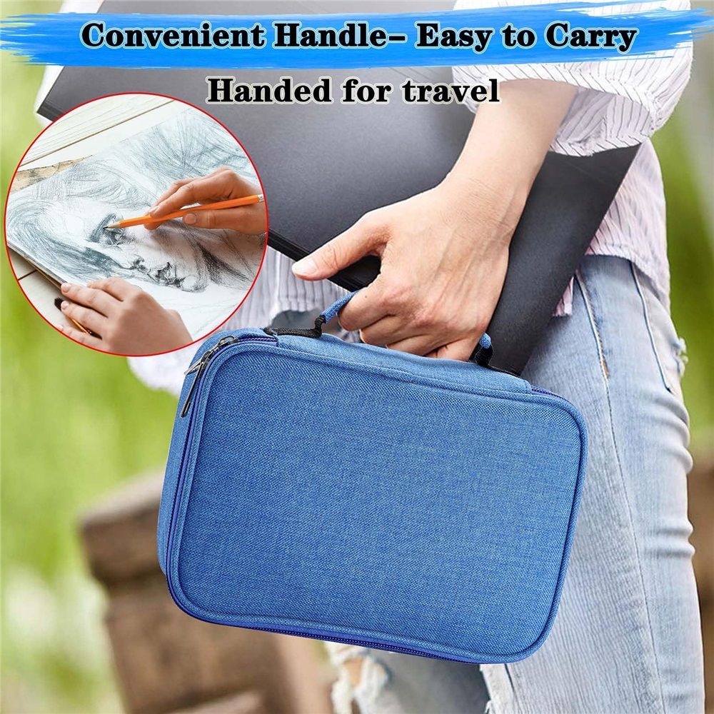 High Capacity Zipper Pens Pencil Case- Multi-Functional Stationery Pencil view 5