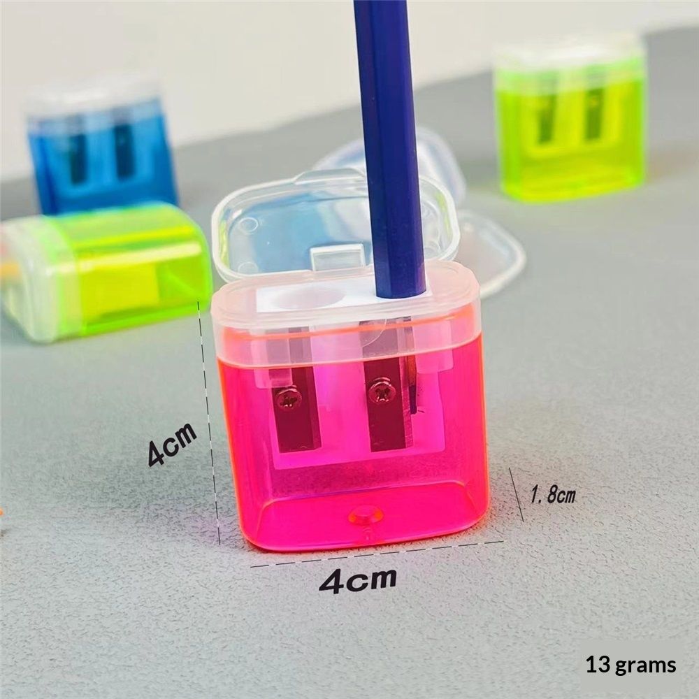 48 Pieces Pencil Sharpeners Manual Double Hole Pencil Sharpener for Dual Hole view 2