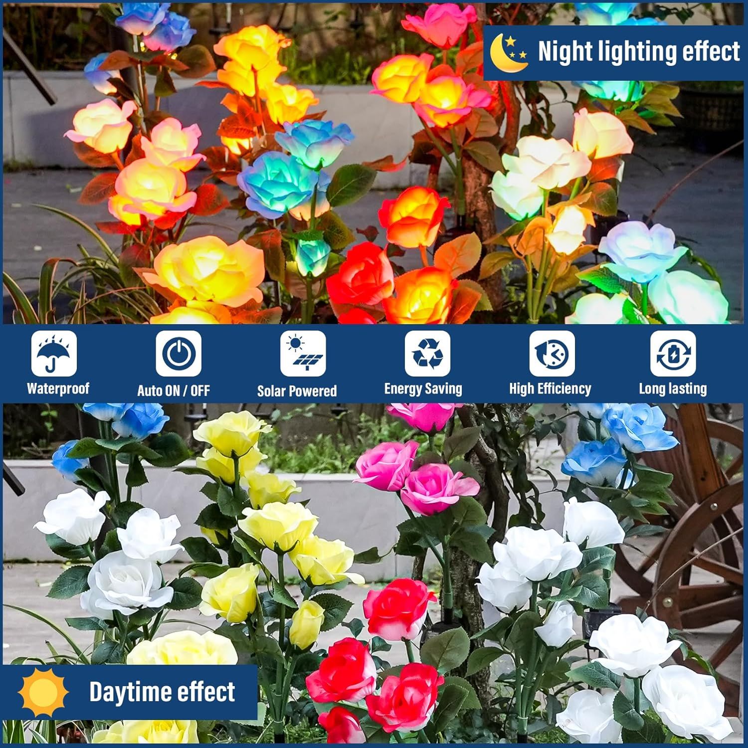Solar Garden Lights - Upgraded Outdoor Light view 5