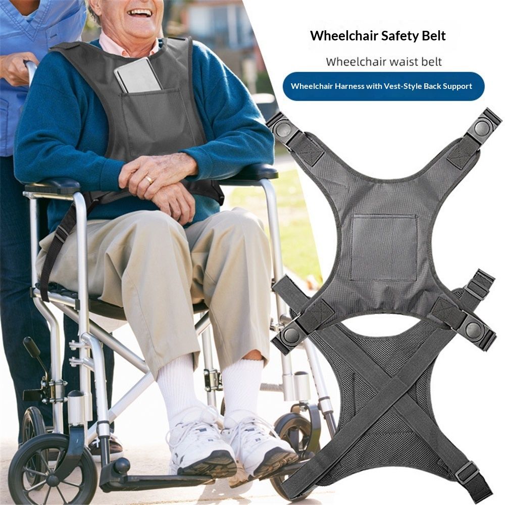 Wheelchair Seat Belt, Wheelchair Harness for Adults, Torso Support Vest view 2