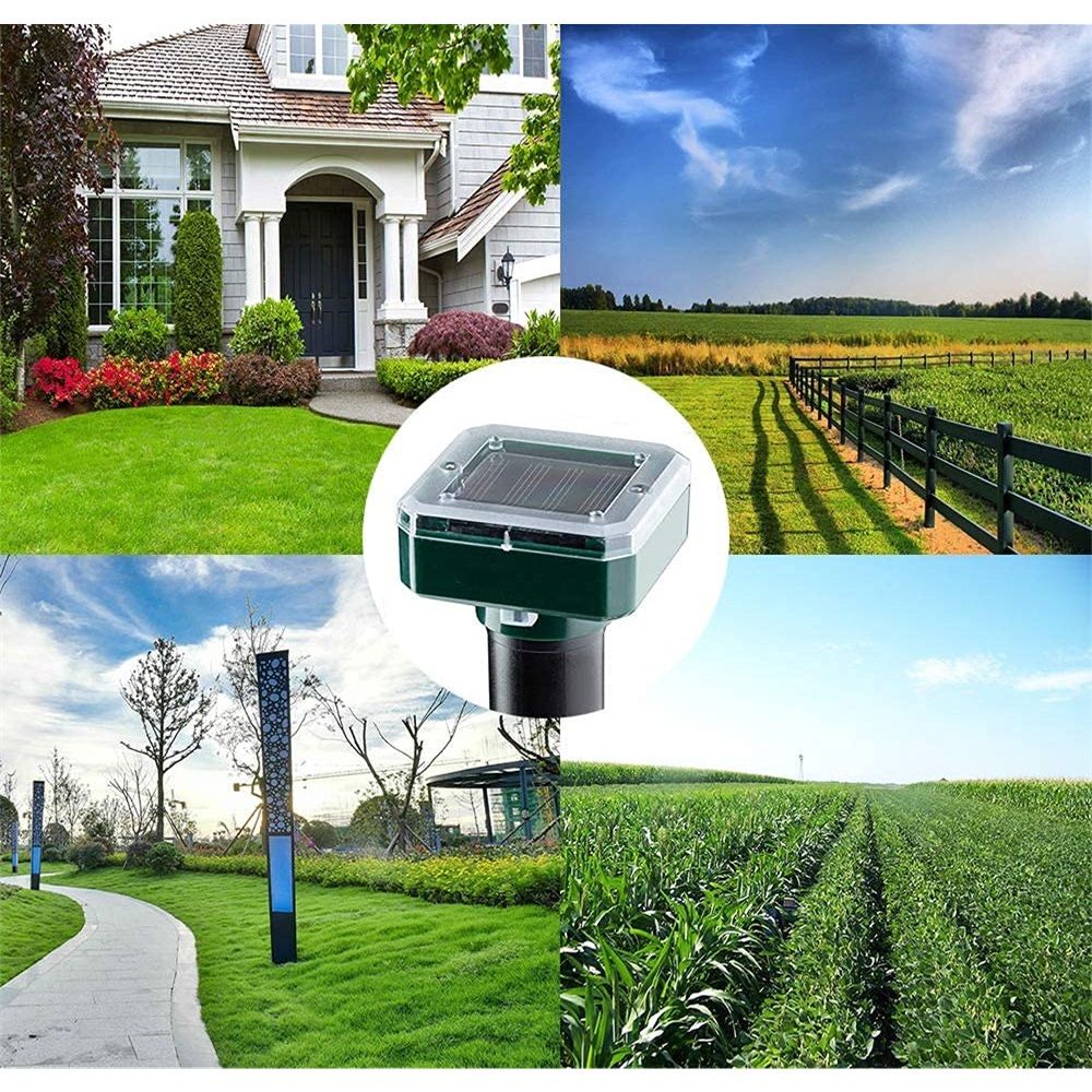 Solar Mole Repellent Ultrasonic 4 Pack Outdoor Powered Sonic Deterrent - Mole view 3