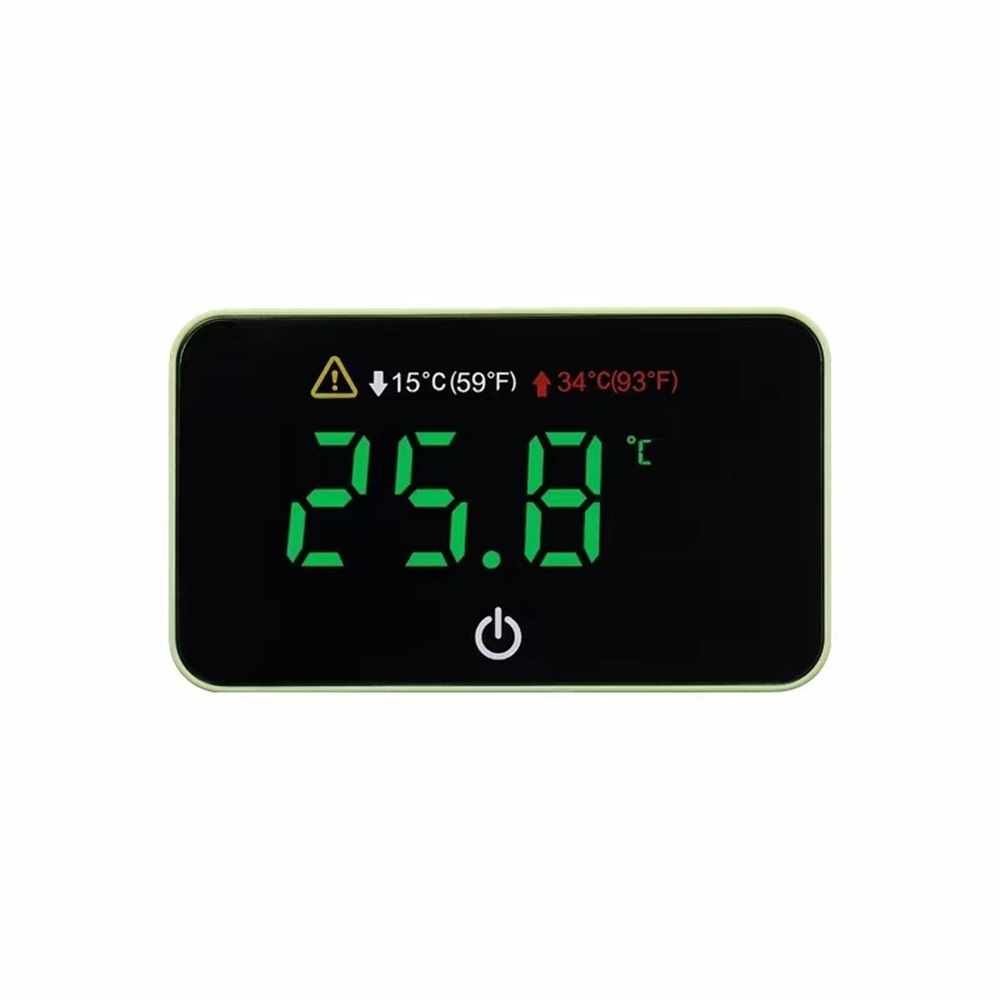 2pcs Aquarium Digital Thermometer with LED Touch Screen - Stick-on Fish Tank — image 1