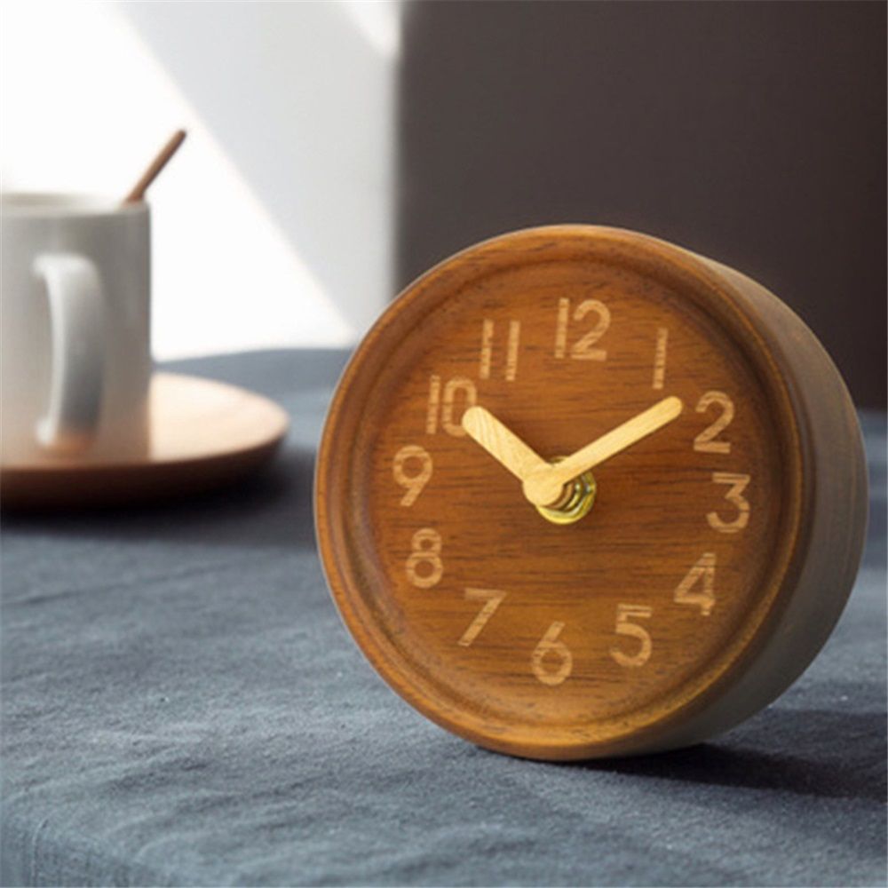 Decorative No-Tick Design – Easy to Read Silent Sweep Mantle Clock – Quiet view 2