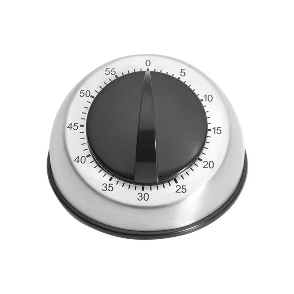 Wind Up Kitchen Timer, Stainless Steel 60-Minutes Mini Cook's Timer view 3