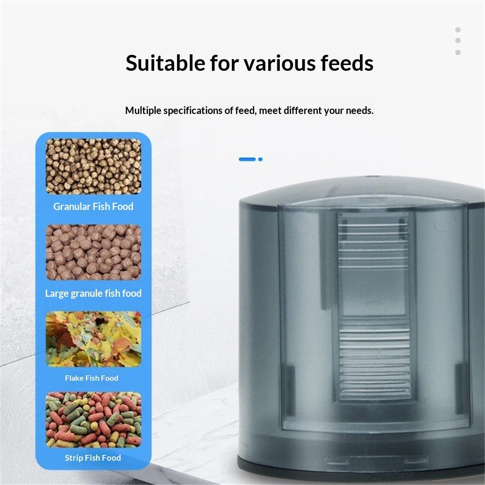 Automatic Fish Feeder Dispenser for Aquarium: Rechargeable Auto Feeders for view 4
