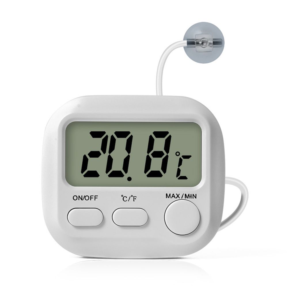 Small Digital Thermometer ON/Off Switch Indoor/Outdoor Meter Gauge — image 1