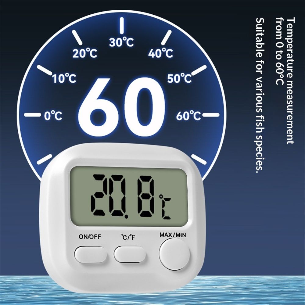 Small Digital Thermometer ON/Off Switch Indoor/Outdoor Meter Gauge view 3