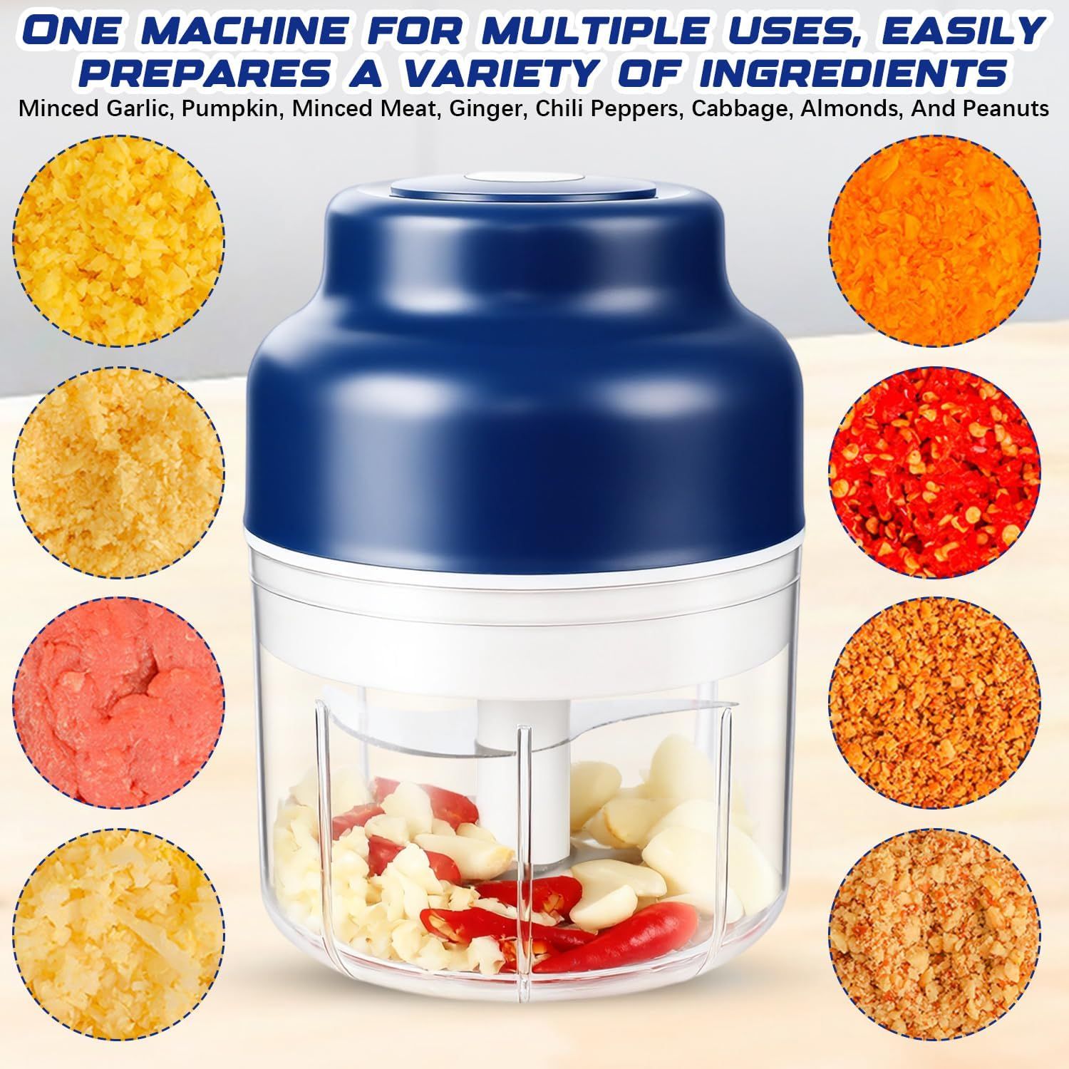 Electric Mini Garlic Chopper view 3
