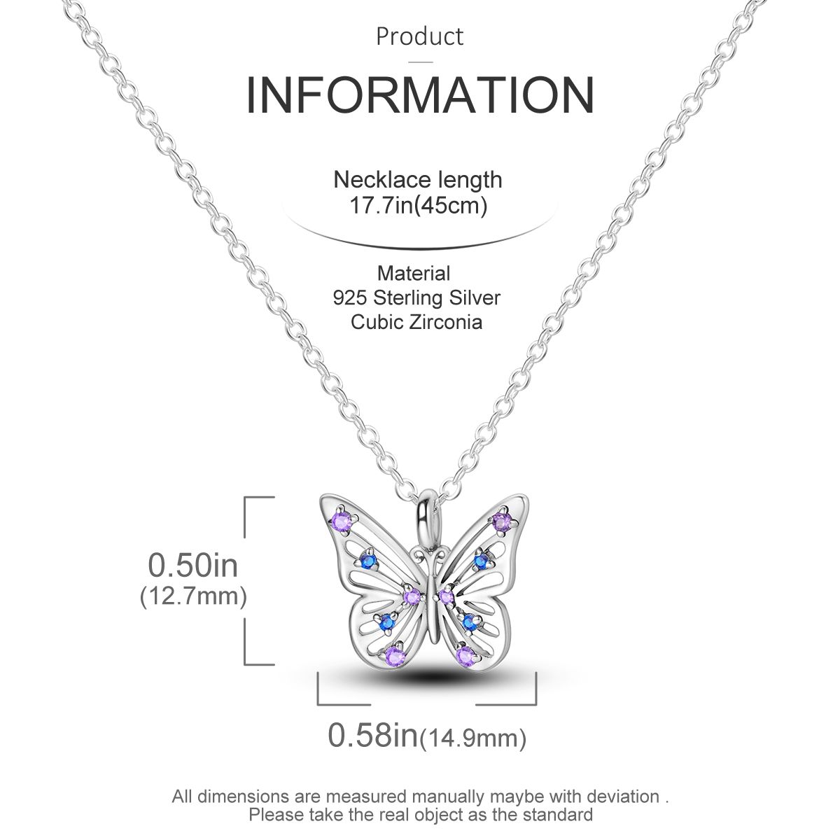 925 Sterling Silver Necklace for Women view 2