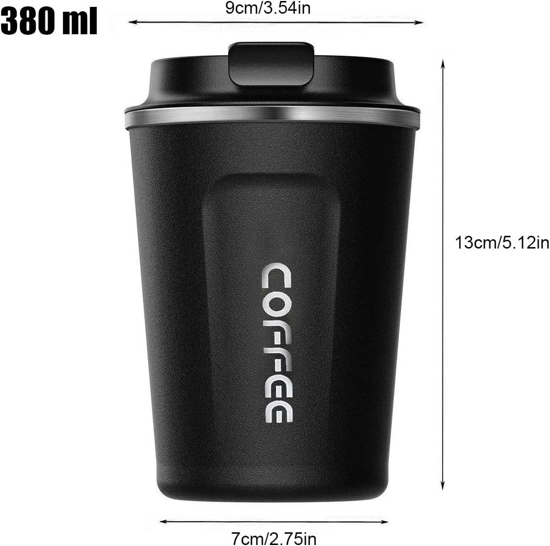 BIT Thermal Coffee Mug, Travel Mug, Stainless Steel Water Bottle, BPA-Free view 3