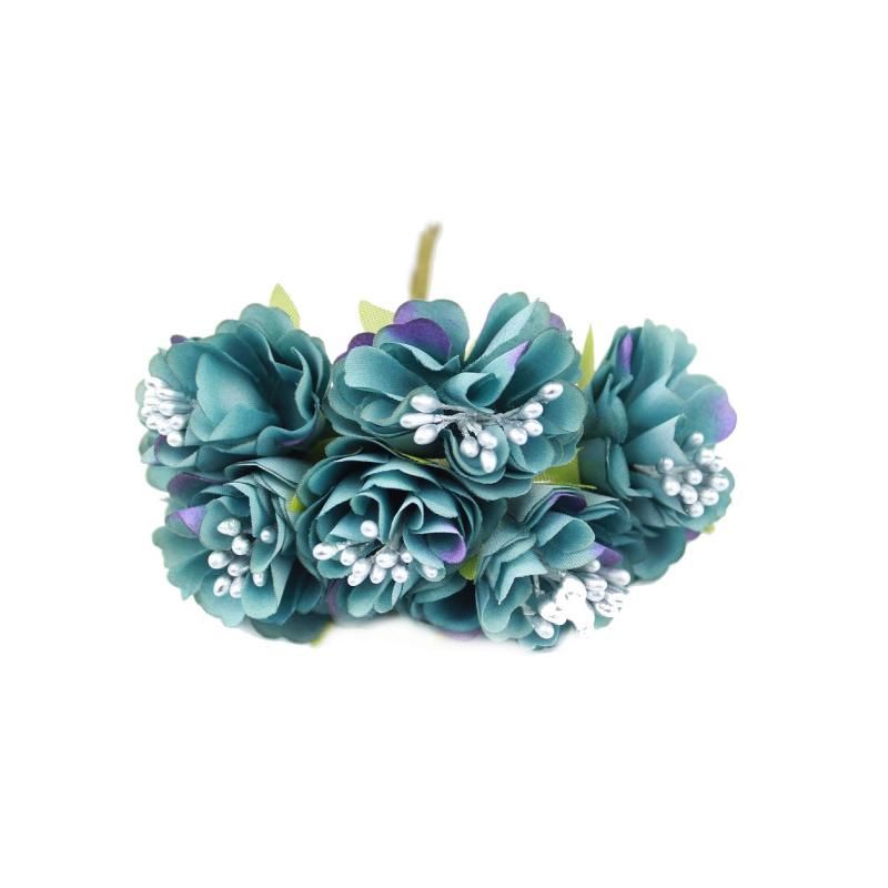 MINI FABRIC FLOWERS TOPPING for Hat Decoration - High Quality Product view 2
