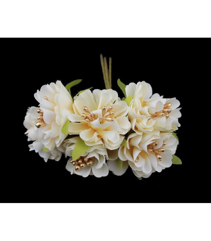 MINI FABRIC FLOWERS TOPPING for Hat Decoration - High Quality Product view 5
