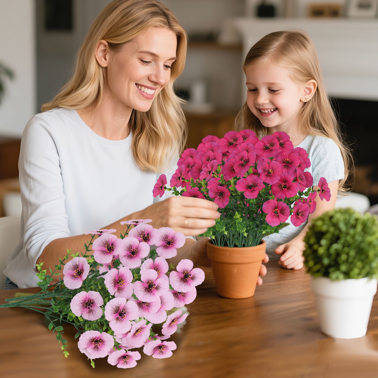3pcs Artificial Flowers for Christmas Decoration in Home and Garden Festival view 4