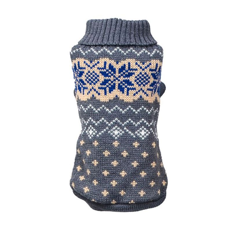Soft Classic Sweater for Dogs and Cats with Snowflake Pattern