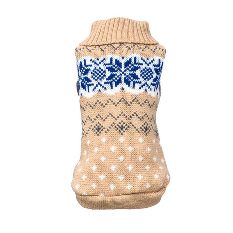 Soft Classic Sweater for Dogs and Cats with Snowflake Pattern view 4