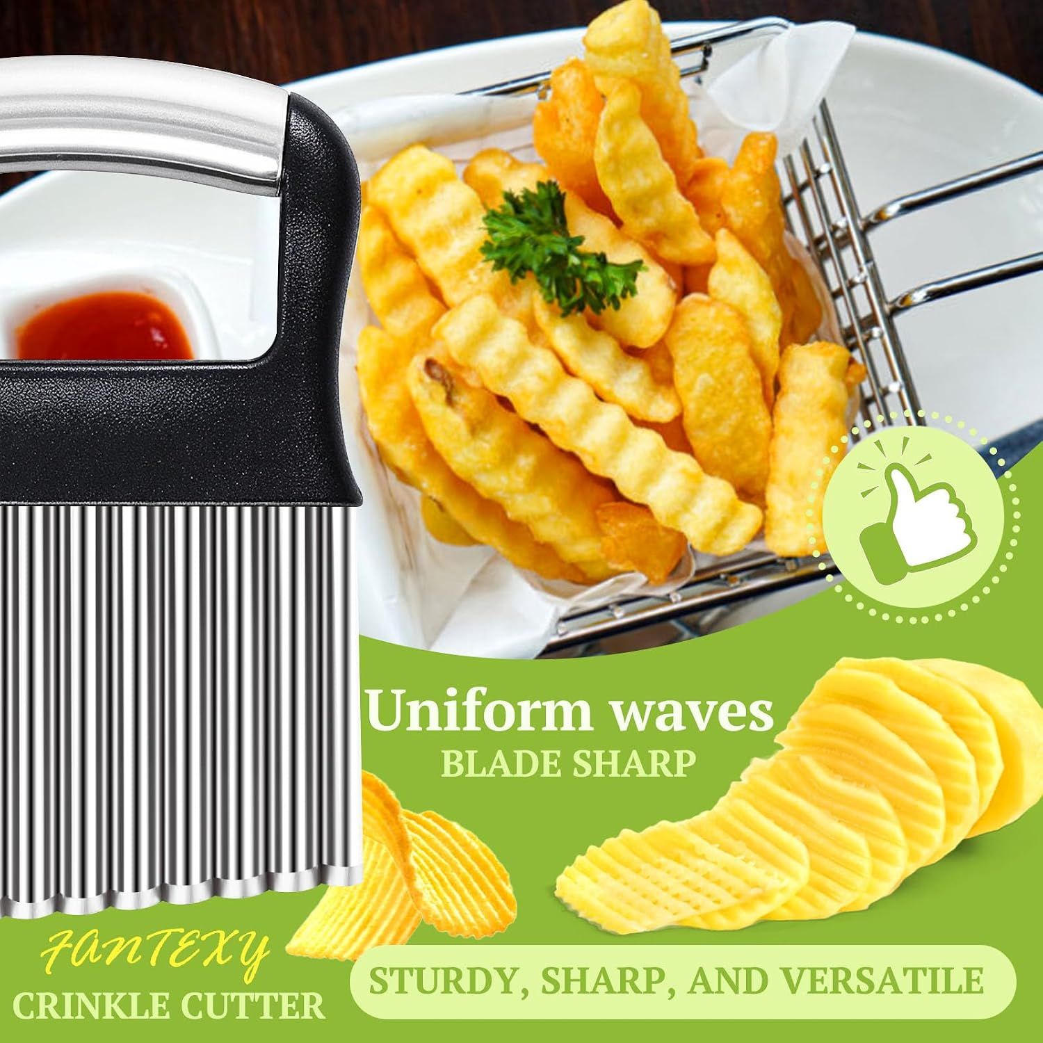 Crinkle Cutter for Veggies view 3