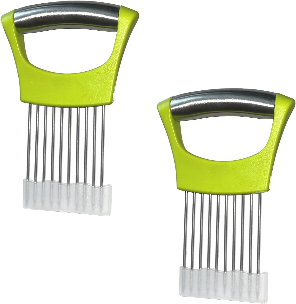 2 PCS Onion Slicer Holder – Stainless Steel Meat Holder — image 1