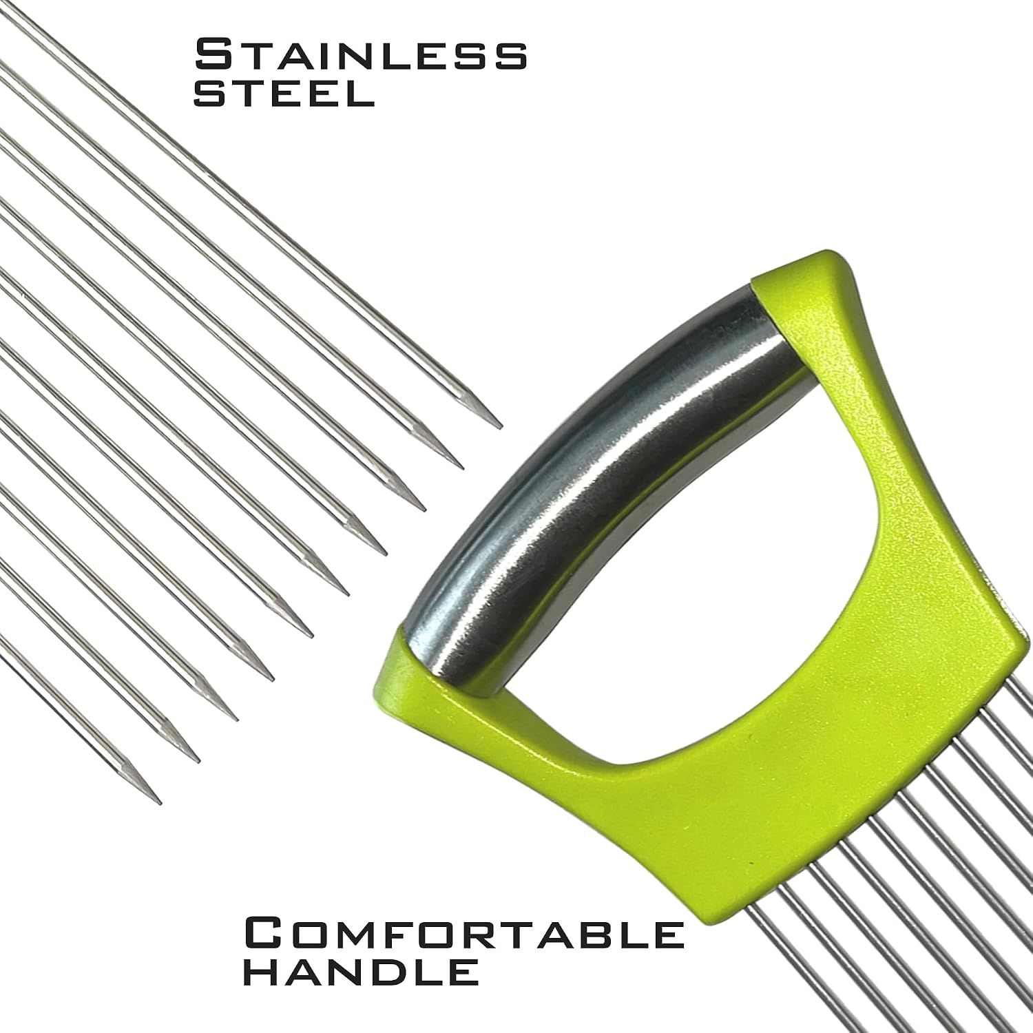 2 PCS Onion Slicer Holder – Stainless Steel Meat Holder view 2