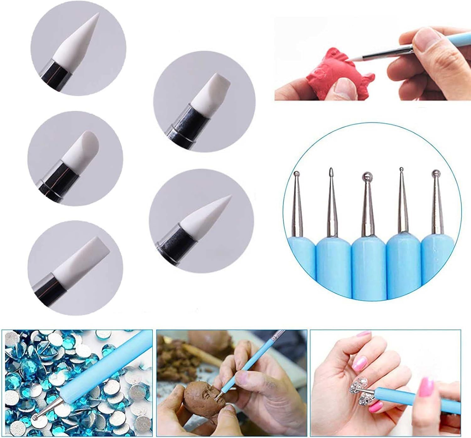 41pcs Plastic Polymer Clay Art Tools Set for Kids Adults view 3
