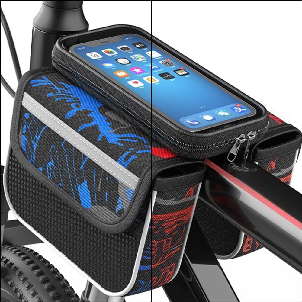Bike Frontbar Bike Bag - Blue - Bicycle Accessories for Adult Bikes， view 5