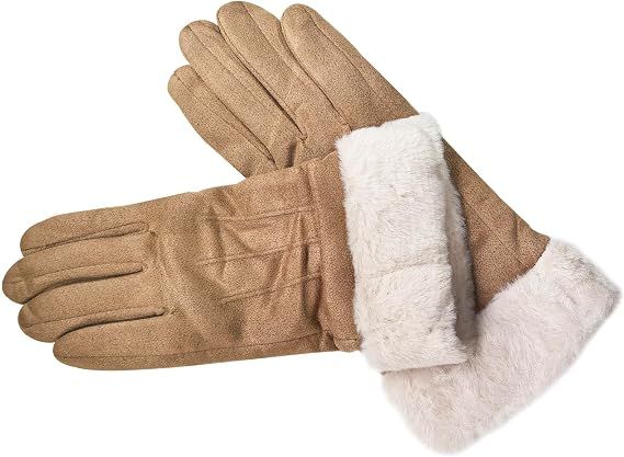 Women Winter Warm Touchscreen Gloves Thermal Fleece Lined Mittens Outdoor view 3