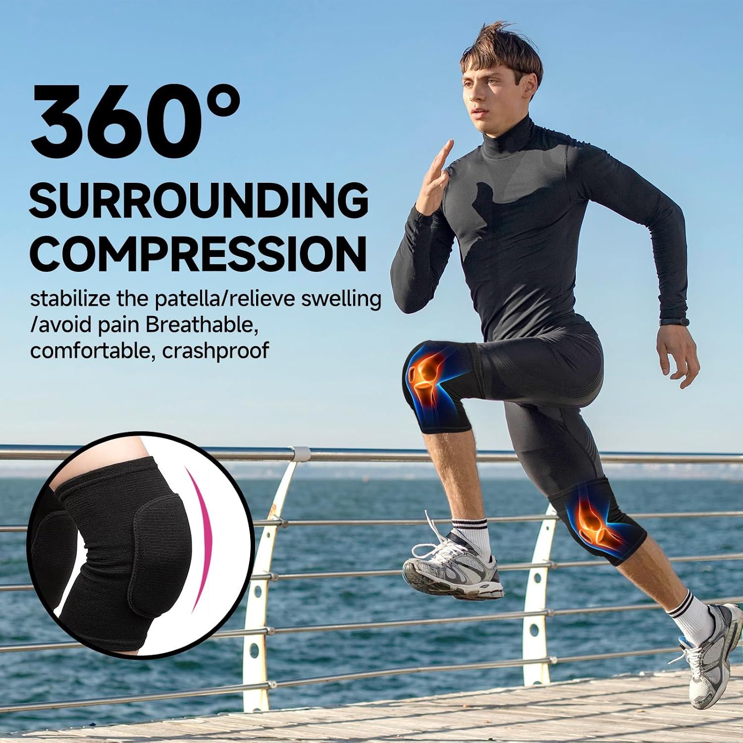 Volleyball Knee Pads for Women view 3