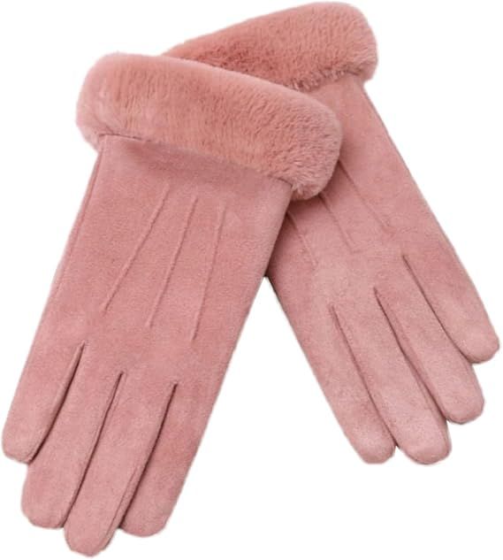Women Winter Warm Touchscreen Gloves Thermal Fleece Lined Mittens Outdoor