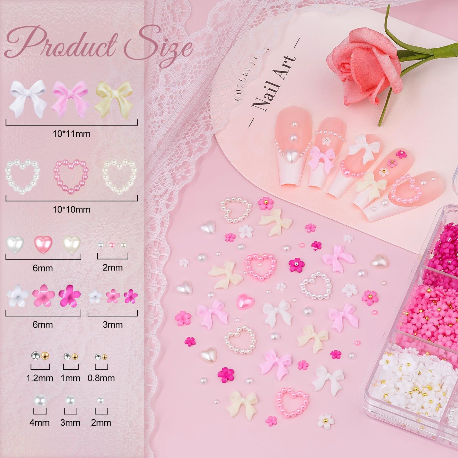 3D Nail Charms and Gems Set 7 view 2