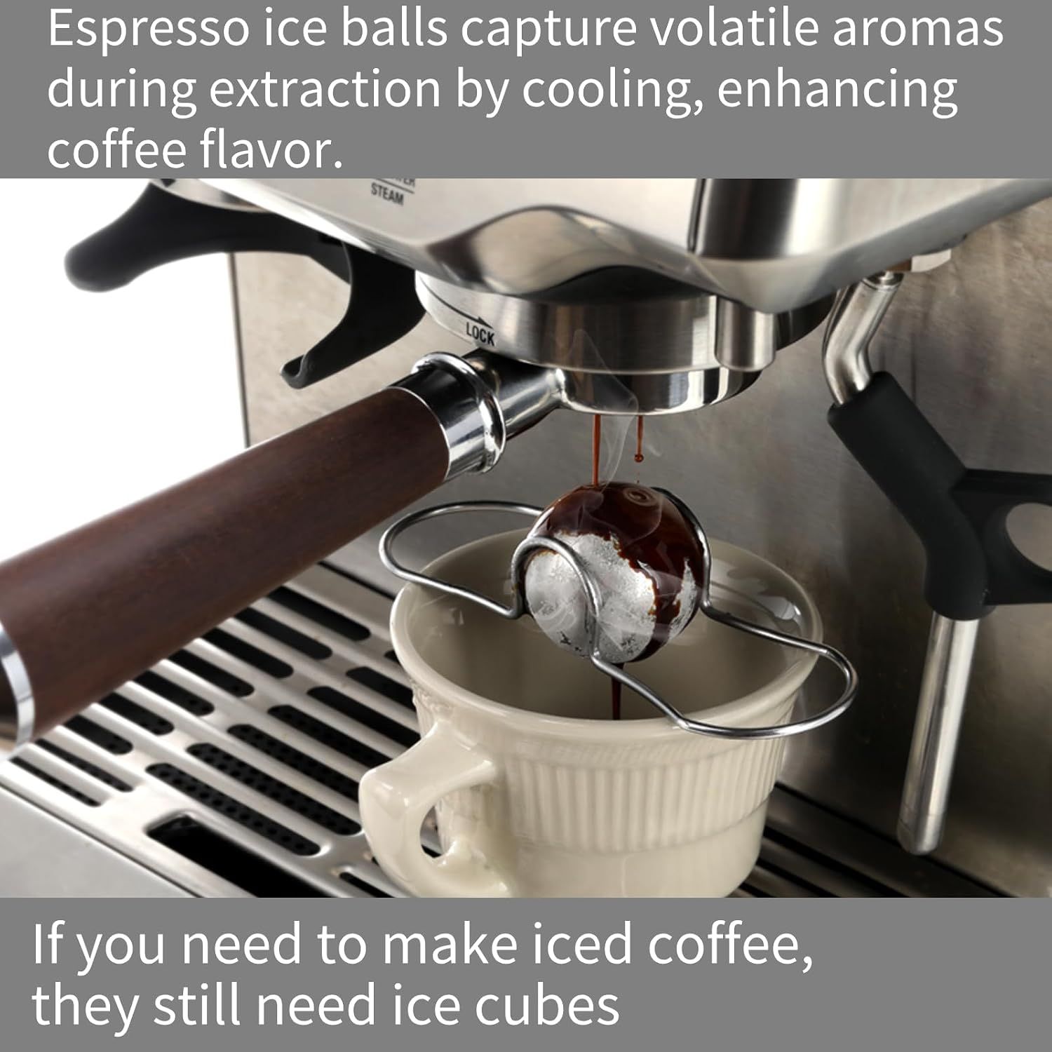 Upgrade 2 Pack Espresso Frozen Ball for Espresso Coffee view 4