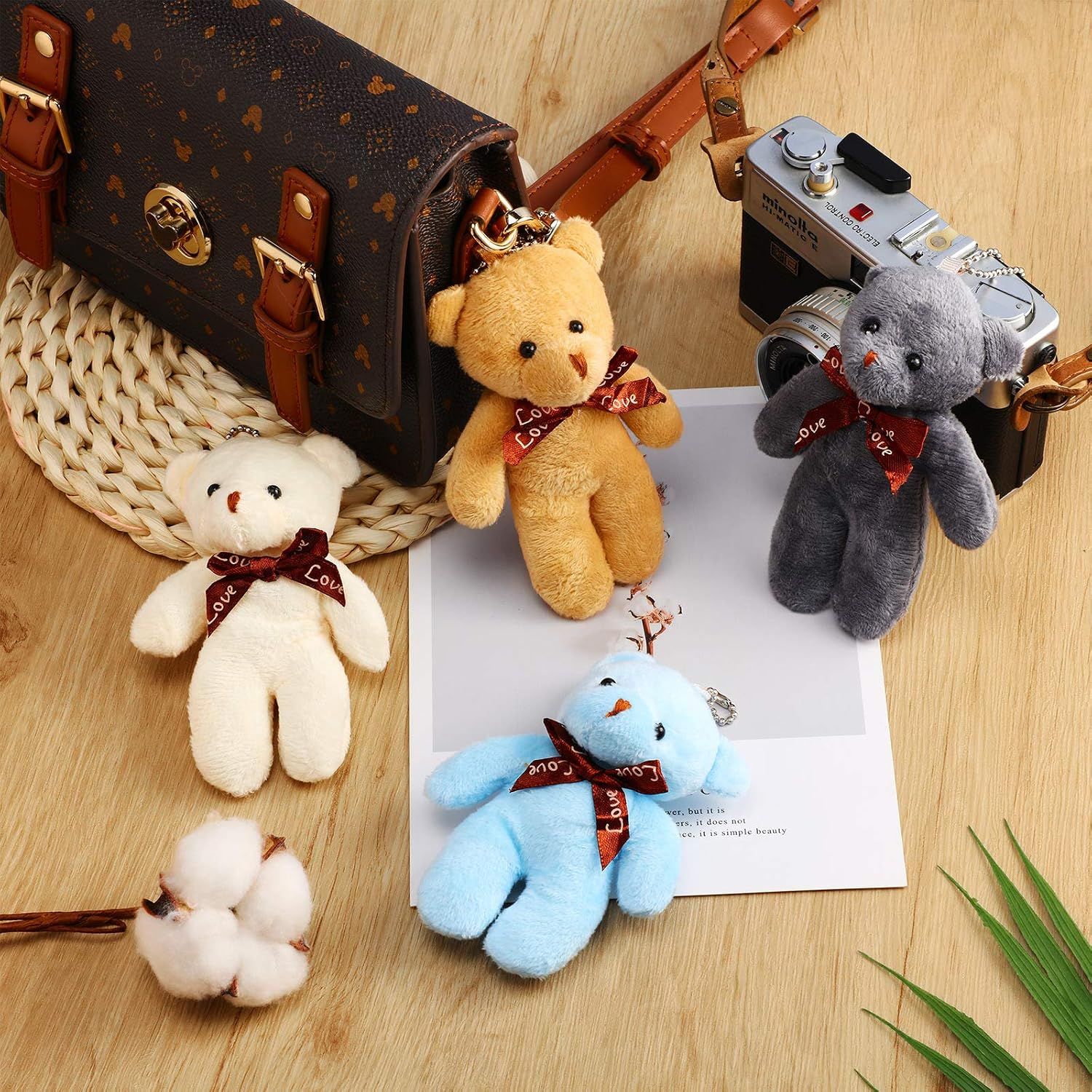 24 Pcs Mini Bears 4.7 Inch Tiny Bears Doll Bulk Stuffed Animals for DIY view 4