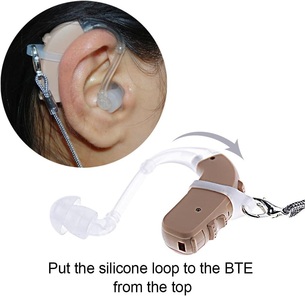 Hearing Aids Clip for Adults - New Designed Portable Hang Rope Anti-Lost Rope view 5