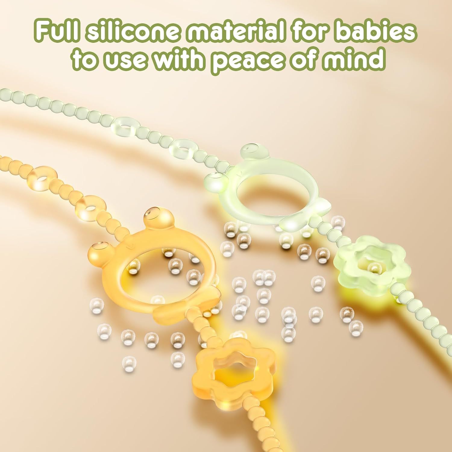 Toy Straps for Baby, 6pcs Adjustable Toy Holder for Stroller Accessories view 3