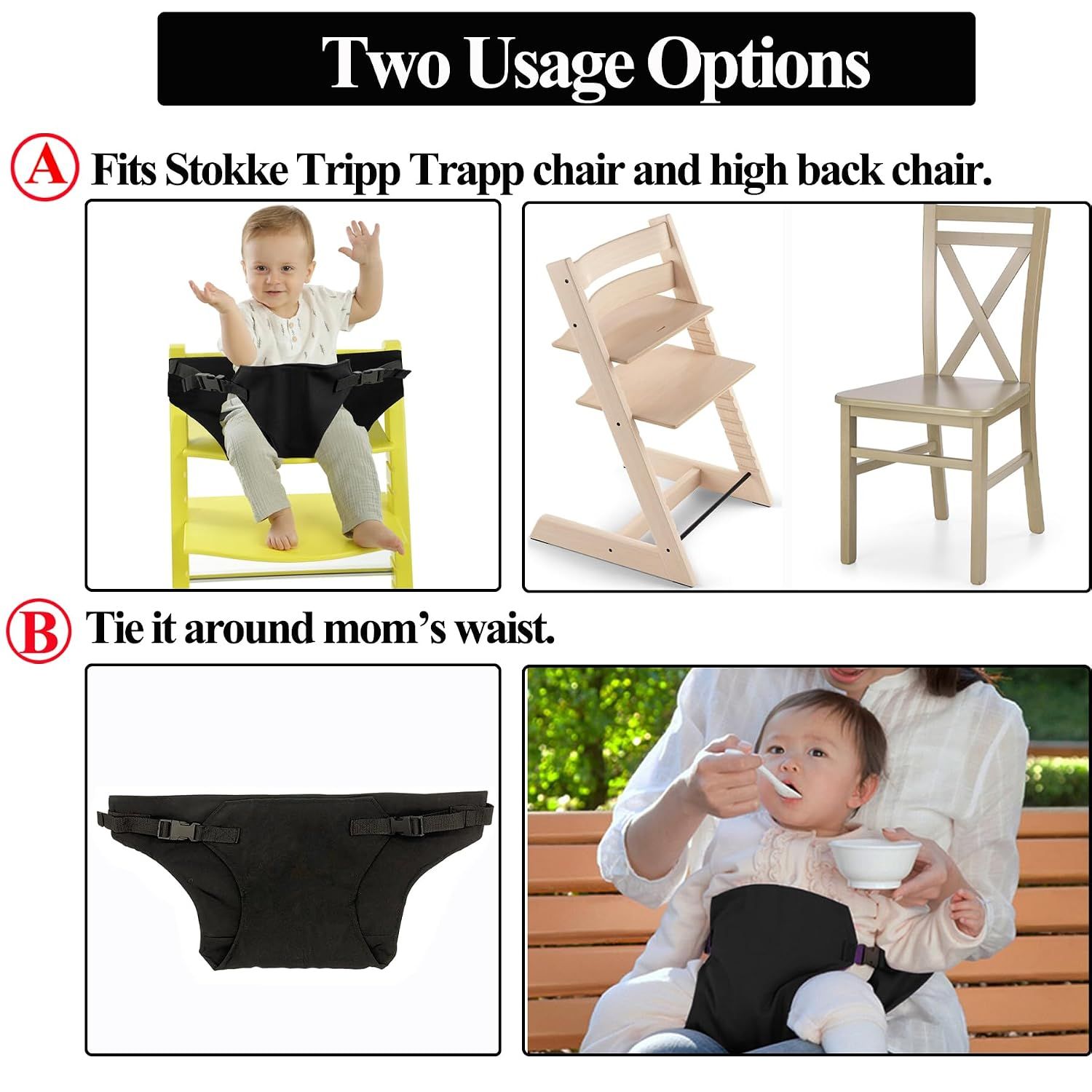 Baby Harness Seat for High Chair view 2
