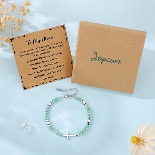 Christian Gifts for Women Cross Bracelet Faith Easter Catholic Religious view 5