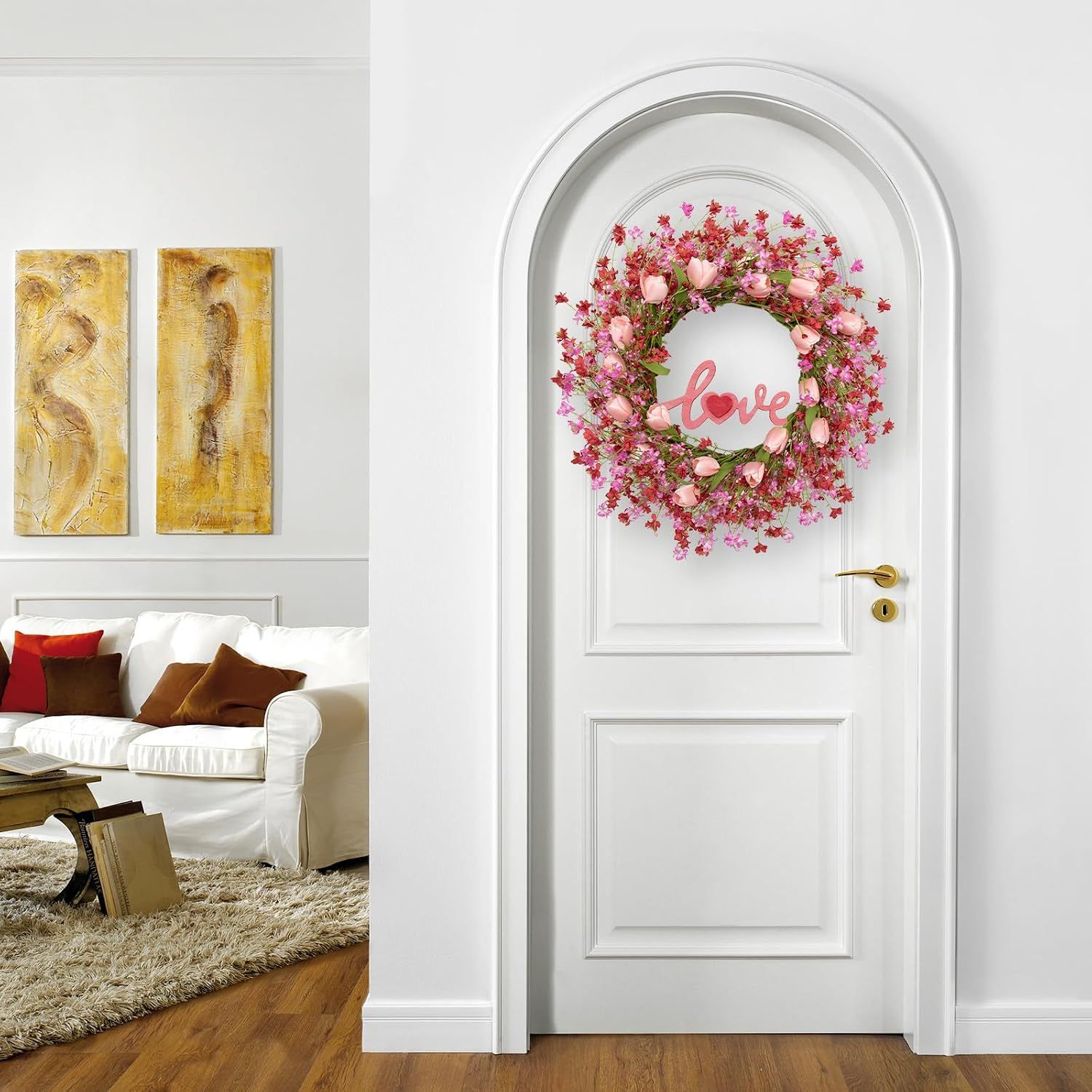 Valentines Day Wreath Decor view 2