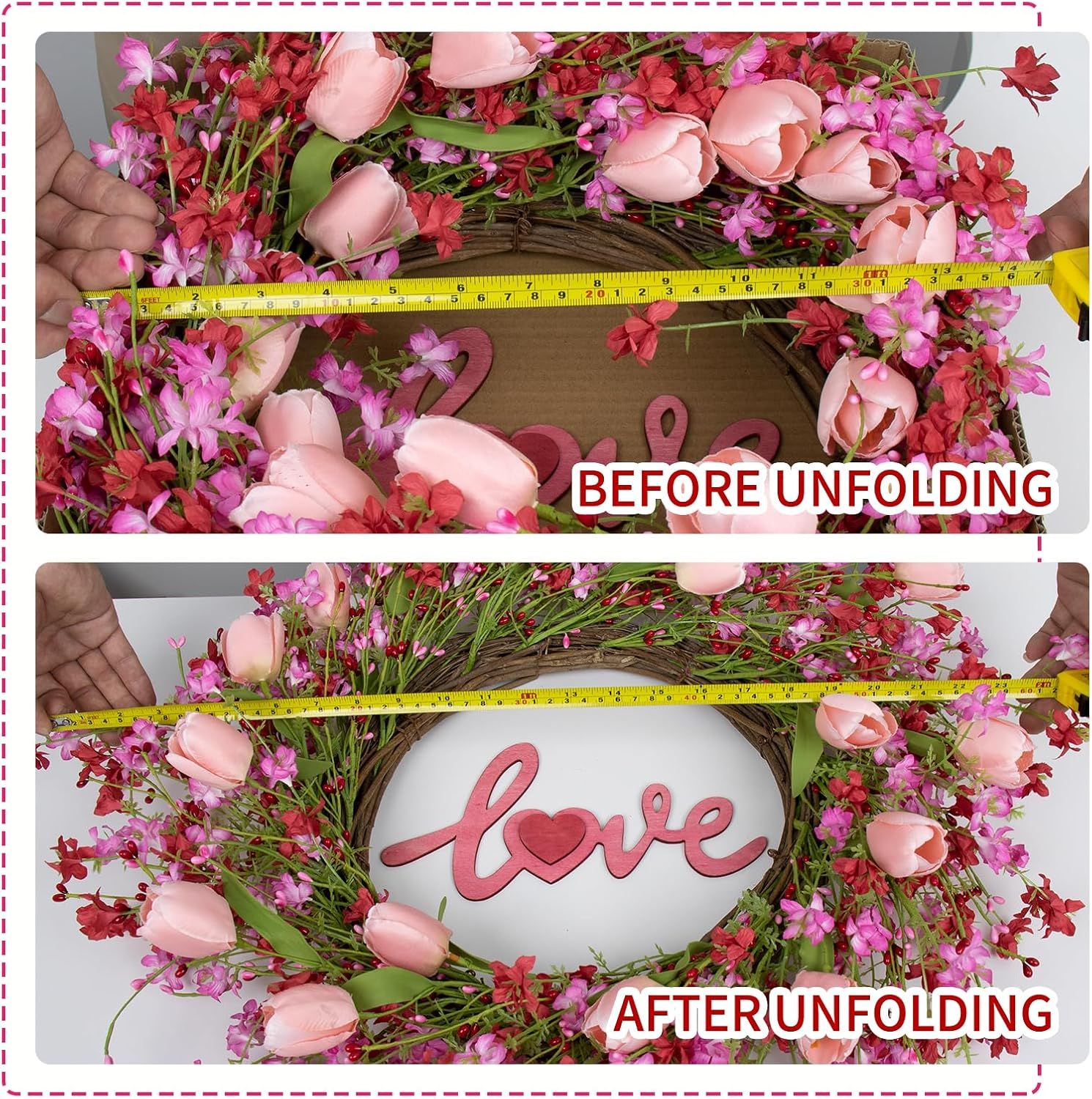 Valentines Day Wreath Decor view 5