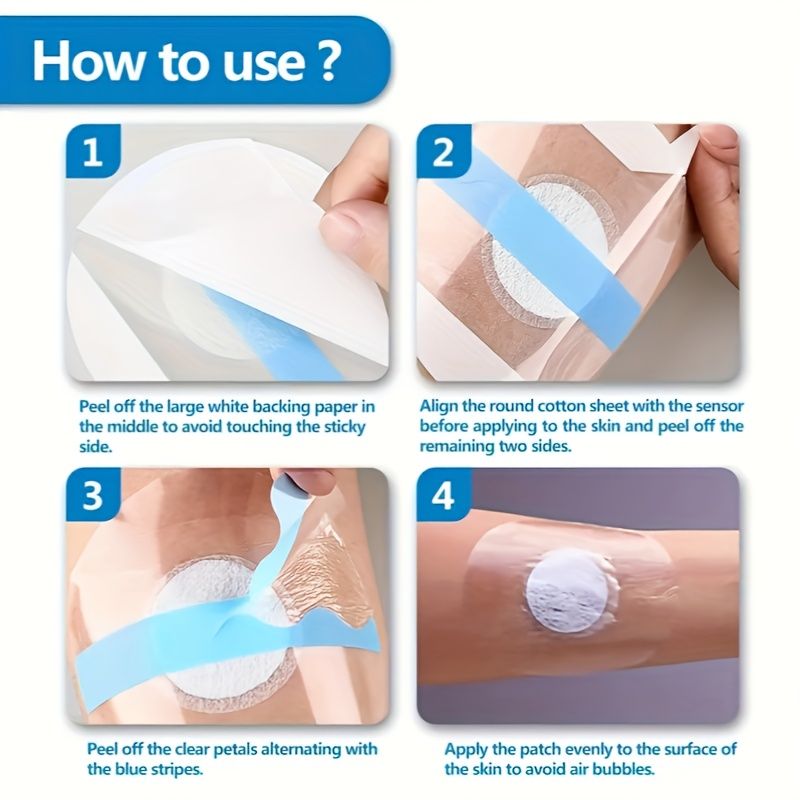 Large-Sized Adhesive Patches - Latex-Free Patches Suitable for Freestyle Libre 2/3 view 4