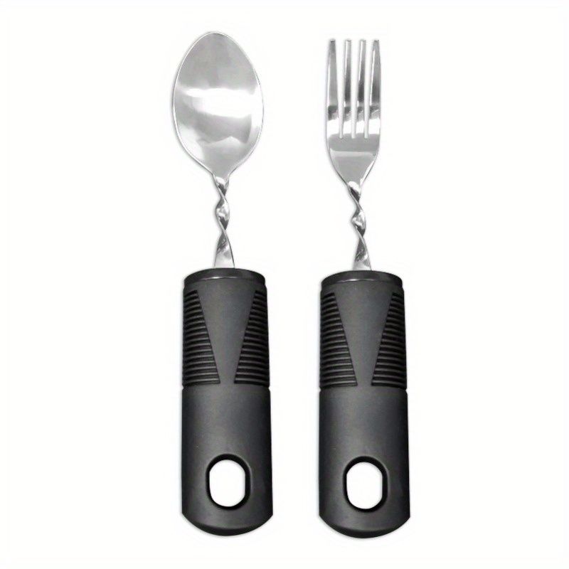 2/3pcs Bendable Tablewares for Hand Tremors