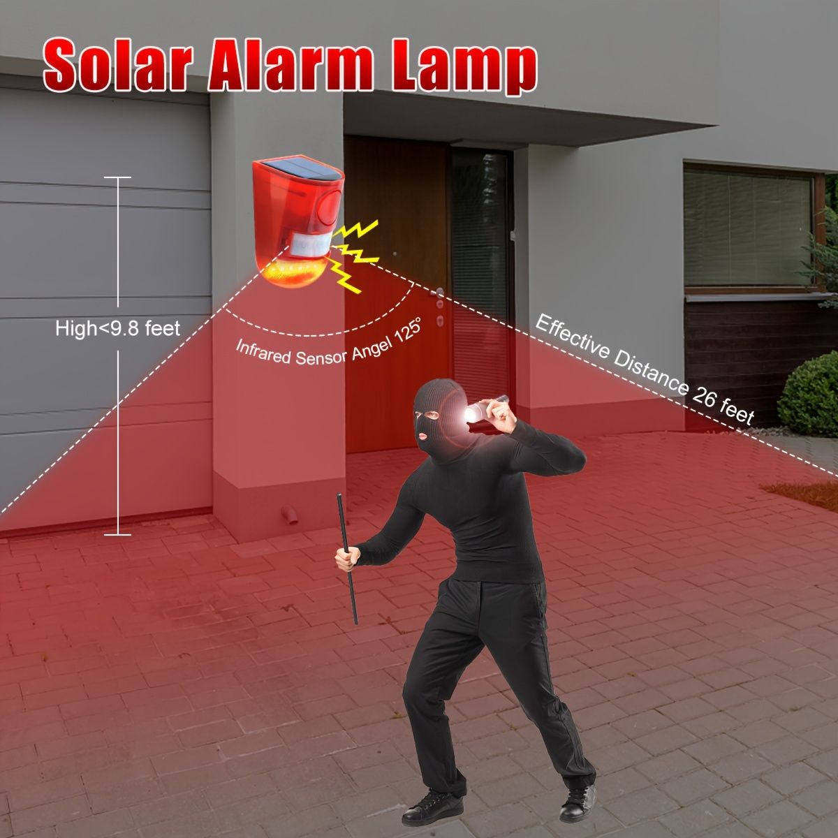 Solar Sound Alarm Motion Sensor view 3