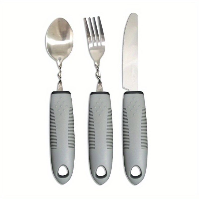 2/3pcs Bendable Tablewares for Hand Tremors