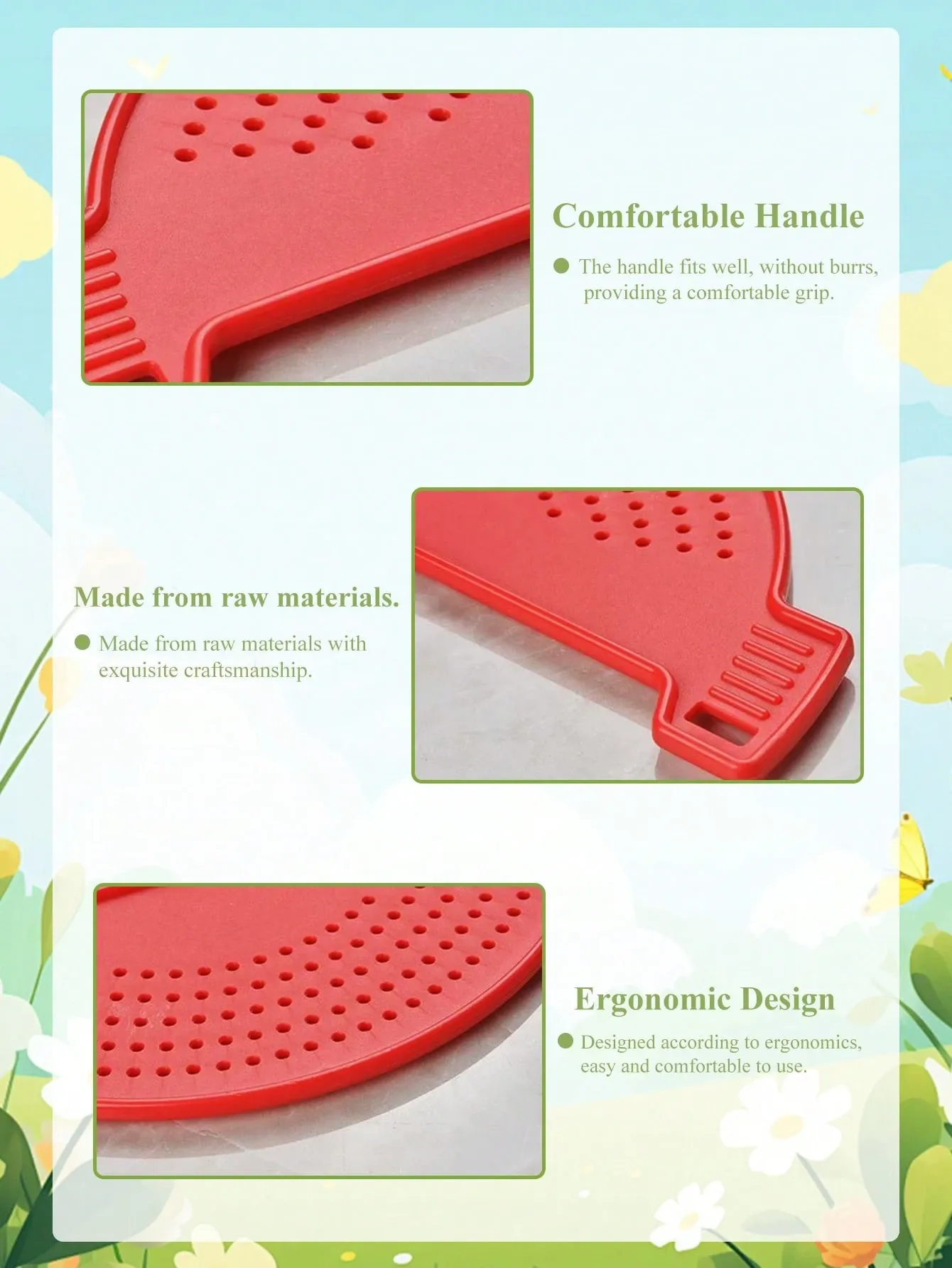 1PC Silicon Strainer Plastic Drainer Strainers Pot Funnel Half Moon Shape Food view 4