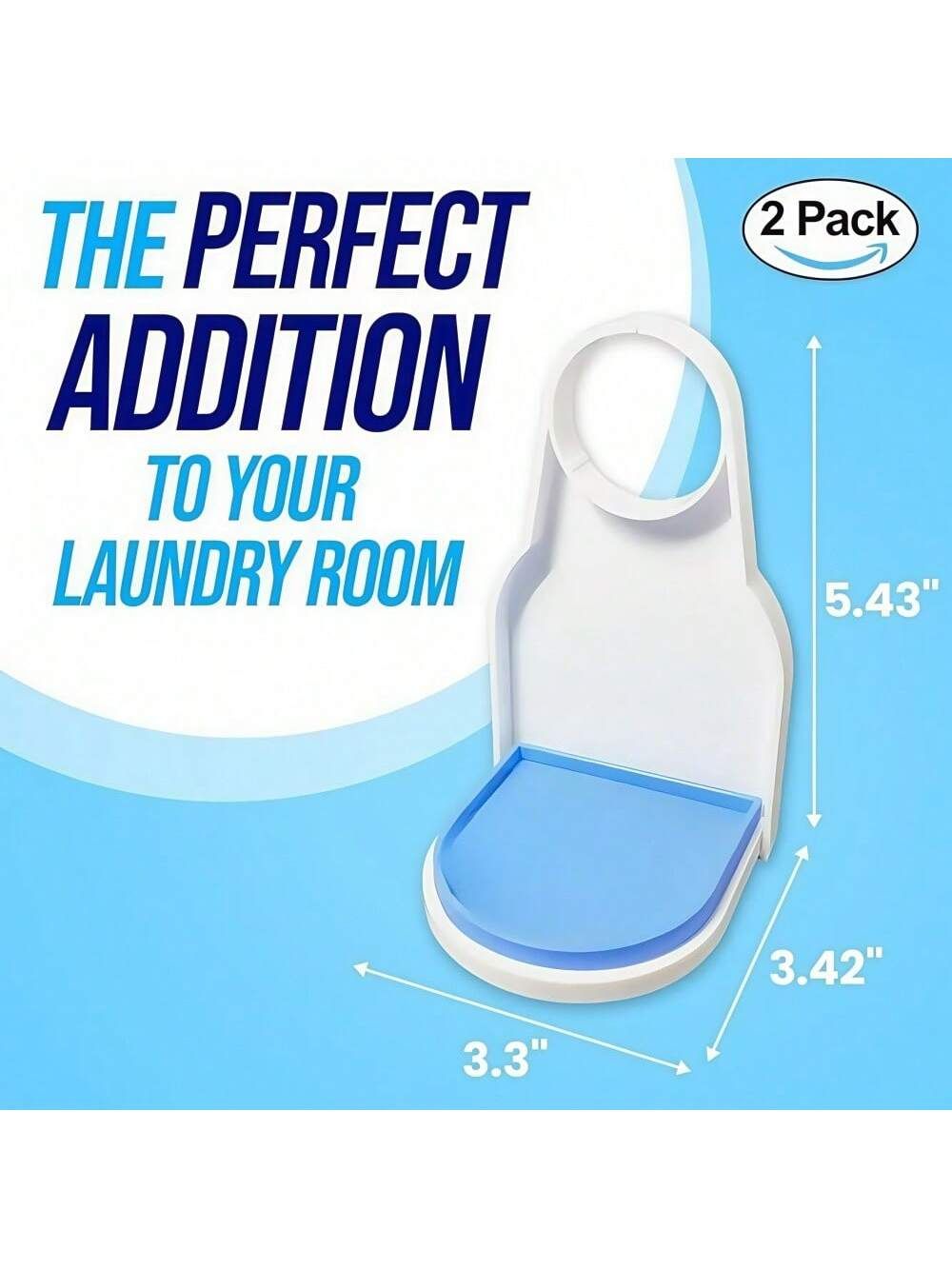 2 Packs Laundry Detergent Cup Holder Drip Catcher Upgraded Drip Tray No Mess view 2