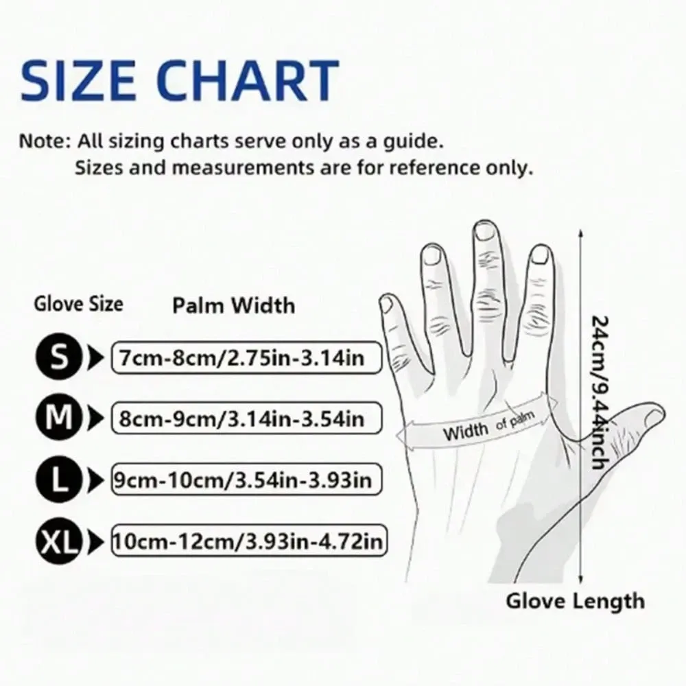 100 Pieces Multi Functional Disposable Nitrile Gloves Durable Water Oil view 4