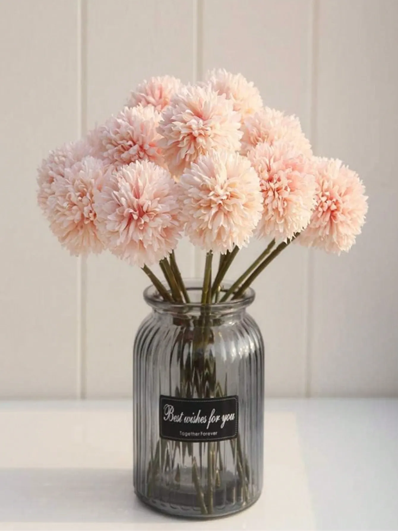 8pcs Artificial Chrysanthemum Ball Flowers Dandelion Hydrangea Arrangement view 3