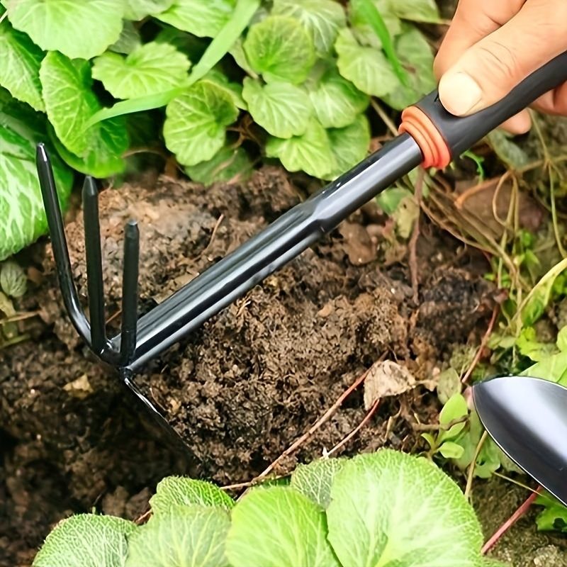 Four-Piece Outdoor Garden Tool Set Includes Small Flower Planting Shovel and view 3