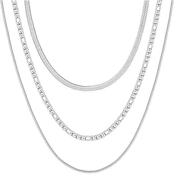 Women's 3-piece Adjustable Layered Choker Style Beaded Necklace Set